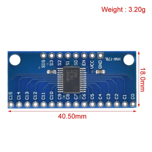 CD74HC4067 Módulo de placa de conexión de multiplexor digital analógico de 16 canales - Product Image 2