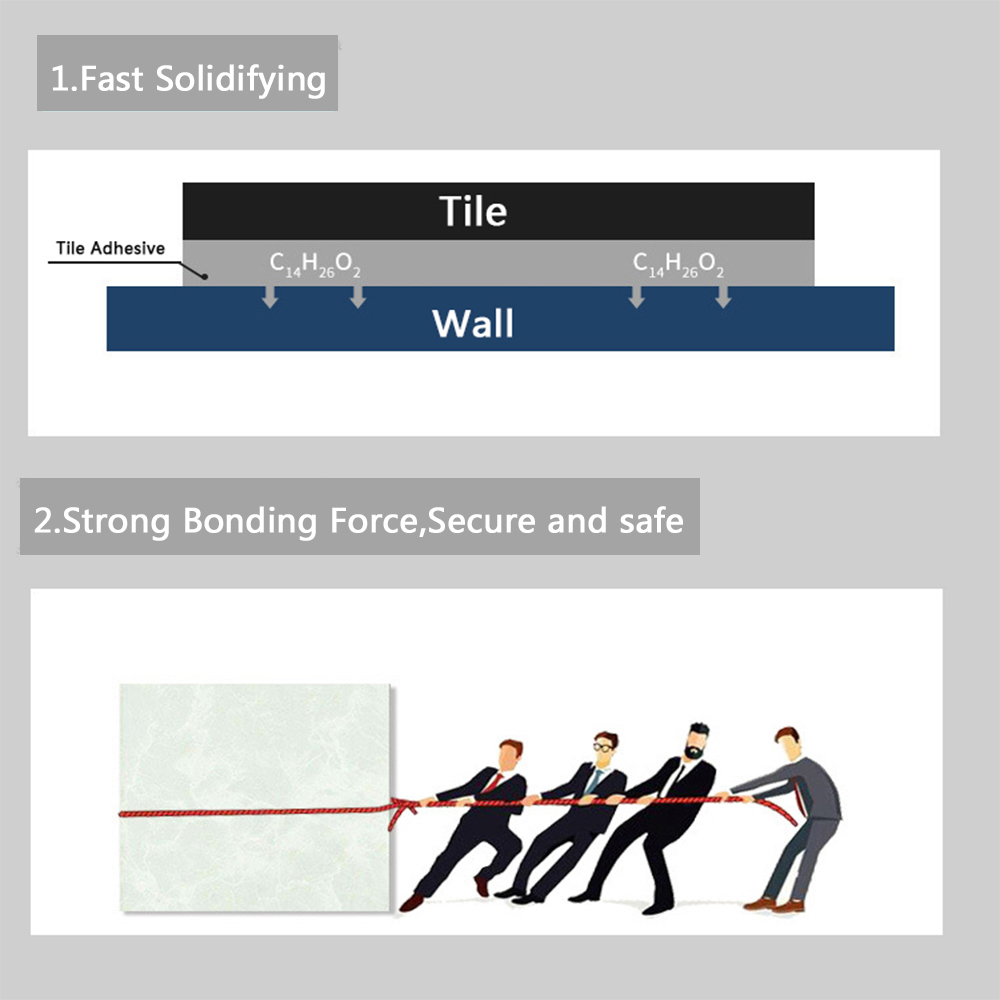Factory direct sales waterproof tile cement powder adhesive for all tiles or stone adhesive