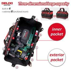 Factory Portable Waterproof Engineer Canvas Heavy Electricians <strong>Tools</strong> Kit Other Hand <strong>Tool</strong> <strong>Bag</strong> for Technician - Product Image 3