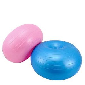 Factory Eco-Friendly PVC Donut Fitness <strong>Ball</strong> for Home Use Yoga &amp; Pilates Sports Medicine <strong>Balls</strong>