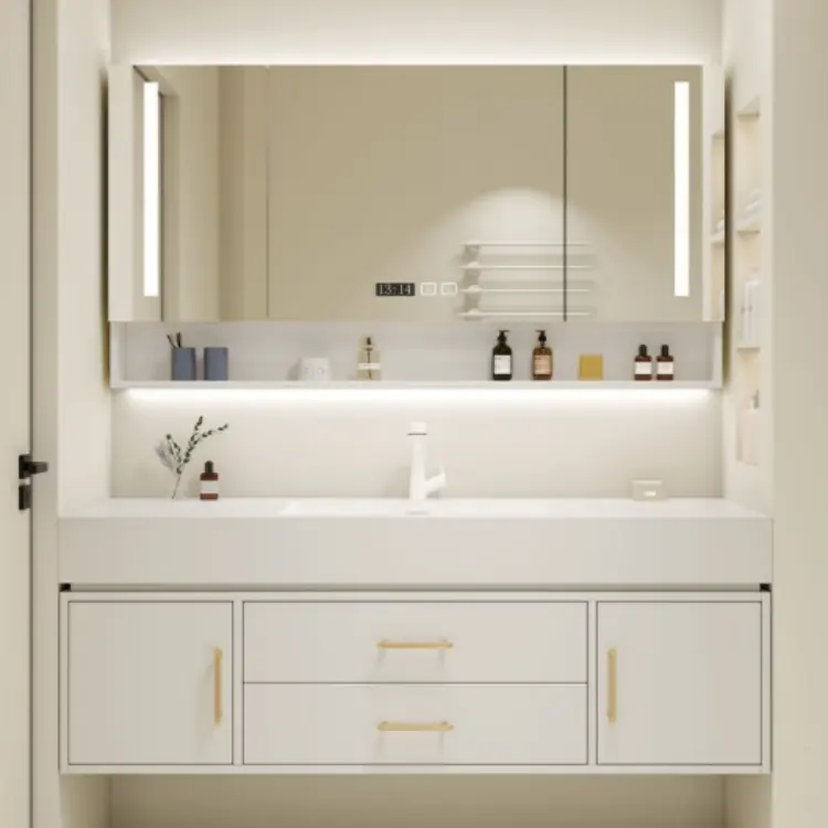 Montagem Em Parede Espelho De Vaidade Do Banheiro Espelhado Espelho De Vaidade Do Banheiro Do Hotel Com Pia Para O Banheiro Do Hotel