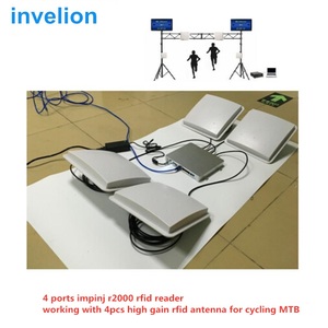 UHF RFID Race Tming Solutionระบบ 4 พอร์ตImpinj R2000 ชิปUHF RFID Readerสำหรับจักรยานวิ่งจับเวลาหลาย: อ่าน - Product Image 3