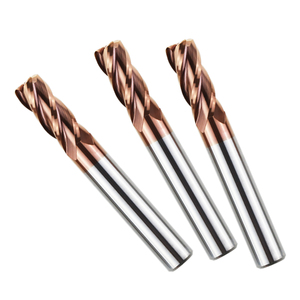 55 derece yuvarlak burun Tungsten çelik karbür freze kesicisi 4 - Edge End Mill dairesel ark parmak freze çakısı freze kesicisi torna makinesi aracı - Product Image 5