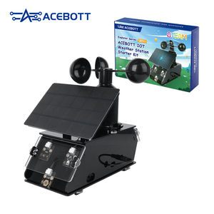 STEM Education DIY Estación meteorológica Robot Kit para niños Sensor IoT ambiental Aprendizaje con ESP32 Programación un kit de robótica