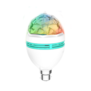 LEDマジック電球3w RGBカラー変更クリスタルボール効果DJディスコランプ自動回転ステージ使用 - Product Image 1