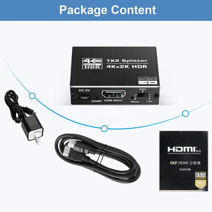 Venta caliente HDMI Splitter 2 puertos con escalar 1 entrada 2 salida para pantalla de monitor dual HDCP2.2 Xbox PS4 - Product Image 2