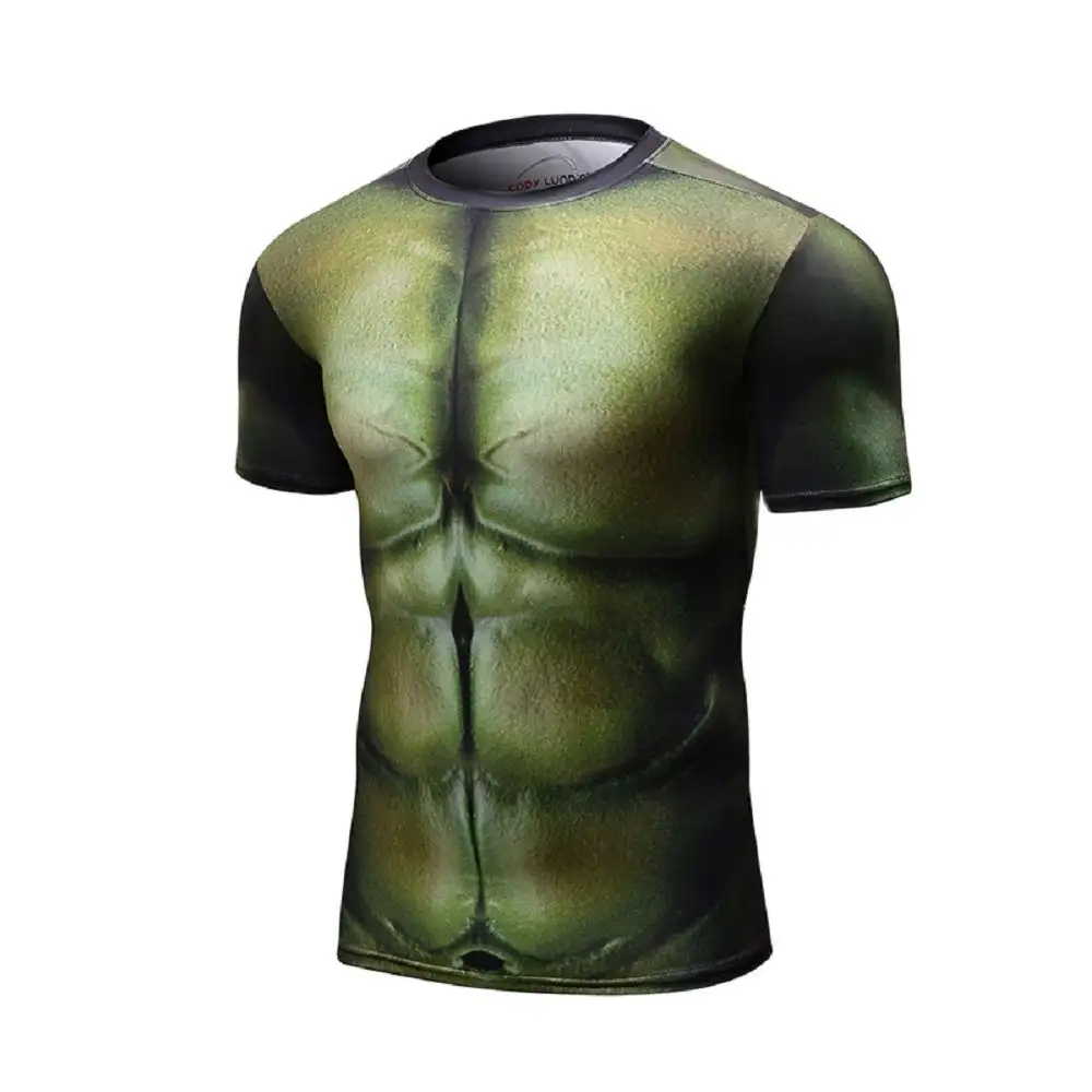 Muscle Tattoo 3D Print T-shirt Beach Holiday Men Short Sleeve 3d Digital Printing T-shirt Casual Tops For Summer
