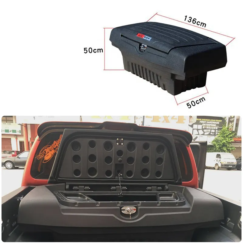 KQD Hersteller 4x4 Zubehör Universal Plastic Water proof Luggage Toolbox Heck lagerung Pick-up Truck Bed Tool Box