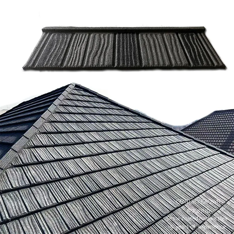 צבע באיכות טובה יריעת גג גלי בציפוי אבן רעפי מתכת אלומיניום אבץ פלדה פאנל גג חומרי בניין