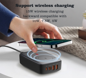 LDNIO Q4010迷你便携式OEM GaN 140W USB C型壁式充电器直插快速充电插座手机旅行适配器 - Product Image 5