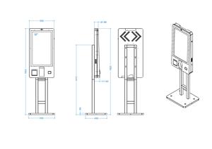 27 inch Standee thanh toán kiosk trung tâm mua sắm quảng cáo màn hình cảm ứng kiosk đứng nhà hàng POS Máy - Product Image 6