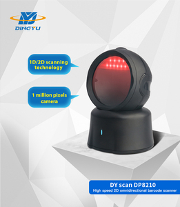 DP8210 Escáner de código de barras de escritorio USB omnidireccional Supermercado Auto Sense 1D 2D Lector de código QR Usado Excelente matriz de datos