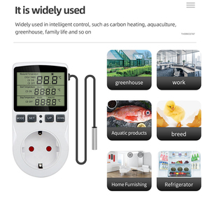 European Intelligent Digital LCD <strong>Display</strong> Multi-Function Temperature <strong>Controller</strong> Electrical <strong>Timer</strong> Switch