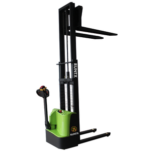 <span class=keywords><strong>4</strong></span> metre kaldırma yarı elektrikli palet istifleyici yürüyüş tipi elektrikli istifleme kamyon forklift - Product Image 1