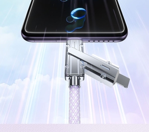 ใหม่4 in 1 120W สาย USB C แบบถักสายชาร์จเร็วสายดาต้าสำหรับ iPhone 15 14 13 12 Samsung Xiaomi redmi Huawei - Product Image 4