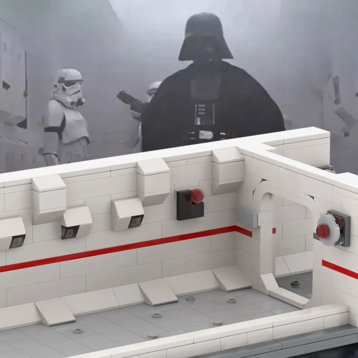 Space WARS Darth Vader Invasion Imperial Boarding Party MOC MOOXI MOC2050 arma juguete DIY chico niño niñas juguetes bloques de construcción BRIC