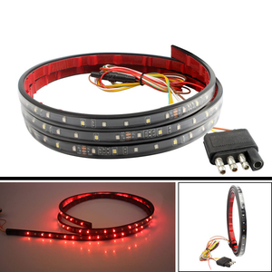 Htatriple üçlü bagaj kapağı LED ışık barı 12V kırmızı beyaz çift renk şeffaf Lens sarı dönüş sinyali ile yeni durum ABS malzeme - Product Image 4