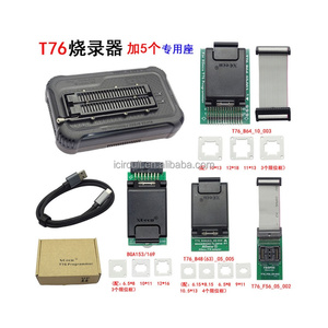 T76 Programmer Drivers Support 24070+ ICs for PIC/NAND Flash/EMMC TSOP48/BGA+ 48adapters with SOP8