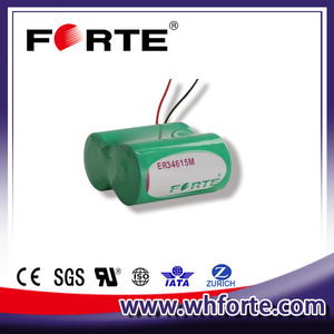 Er 34615M Forte Er34615 M <span class=keywords><strong>3</strong></span>.6V 14.5ah Lithium Primaire Batterij Li-SOCl2 Batterij - Product Image 6