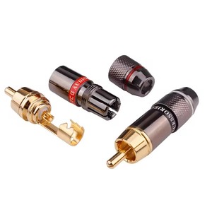 YYTCG高端镀金音频连接器扬声器音频电缆连接器金属RCA插头 - Product Image 6
