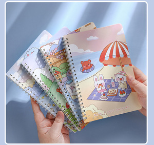 可爱卡通线圈书初中生A5笔记本女生心加厚记事本小学横线日记 - Product Image 2