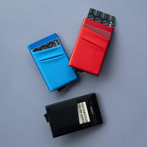 OEM Manufacture <strong>ODM</strong> <strong>Produce</strong> Custom RFID Blocking Credit Card Holder Metal Wallet with Money Clip for Lasering Engraved - Product Image 3