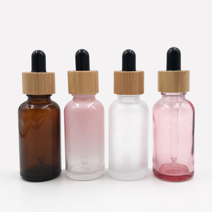 Vazio 5ml <span class=keywords><strong>10ml</strong></span> 15ml 20ml 30ml 50ml 100ml Amber Blue Green Soro Essential Oil Glass <span class=keywords><strong>Dropper</strong></span> Garrafa Com Tampa De Bambu
