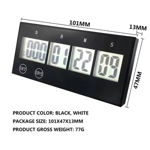 YIZHI riutilizzabile Count Down Timer fino a 999 giorni LCD contando i giorni conto alla rovescia per natale, vacanze, data di scadenza del bambino, compleanno - Product Image 2