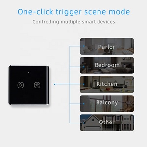 Smart Life App <strong>Zigbee</strong> 2 Gang Scene Switch Touch <strong>Sensor</strong> Single Click One Key <strong>Control</strong> for Smart Devices Wall Switches - Product Image 5