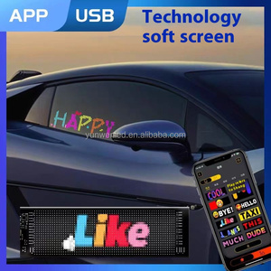 App di controllo programmabile a Led cartello per auto con messaggio a scorrimento USB pannello a matrice di luce con Display digitale pubblicitario personalizzato - Product Image 3