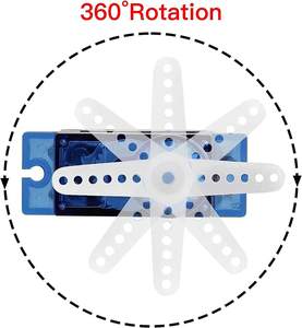 Micro Servo digitale a rotazione continua a 360 gradi per auto e modelli RC FEETECH FS90R 9g