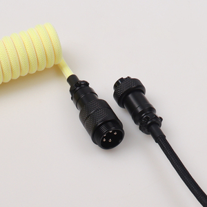 GX16 Aviator USB C to C 18cm Coiled Cable for Mechanical <strong>Keyboard</strong> Detachable - Product Image 5