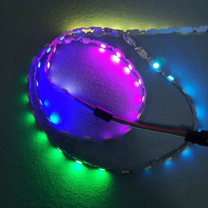 S tipi zikzak esnek 60leds 5V SMD5050 ultra ince led şerit ws2812 bükülebilir 60 s şekli led şerit işık için led neon ışıkları - Product Image 6