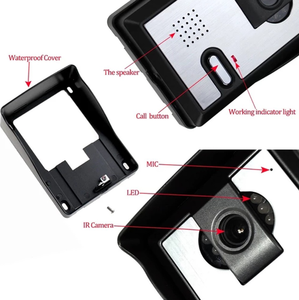 Precio de fábrica, sistema de intercomunicación de teléfono inteligente para puerta con cámara de visión nocturna y desbloqueo, unidades de monitor de control de acceso para exteriores - Product Image 1