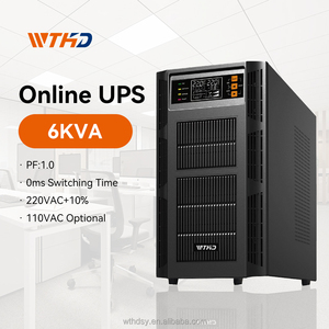 单相6000VA在线UPS高频6KVA备用电源纯正弦波发光二极管显示电脑家用医疗 - Product Image 1