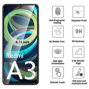9H tam tutkal ekran koruyucu temperli cam için Redmi A3 XiaoMi 14 Ultra CIVI not 13 12 Pro Poco X6 Redmi 13R K70 Pro A1 - Product Image 6