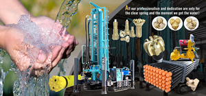 280m/300m pozo tipo oruga plataforma perforadora de agua de pozos de agua con compresor de aire - Product Image 2