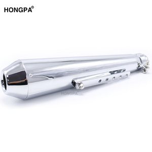 45mm Vintage Motorcycle Exhaust Muffler <strong>Pipe</strong> for Cafe Racer Motorcycle Exhaust System Parts