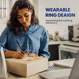 Eyoyo Mini 3 in 1 1D 2D Bluetooth Wireless Wearable Finger <strong>UPC</strong> QR Code Reader Ring <strong>Barcode</strong> <strong>Scanner</strong> for Library Inventory - Product Image 2