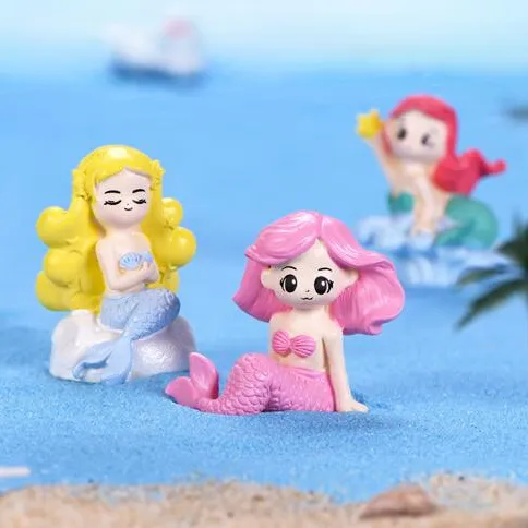 Beaucoup de designs cerf personnes arbres de noël résine petite fille nue figurine