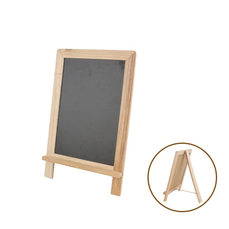 Wholesale Rustic Blackboard Freestanging Wooden Wall ChalkBoard wooden frame blackboard with stand