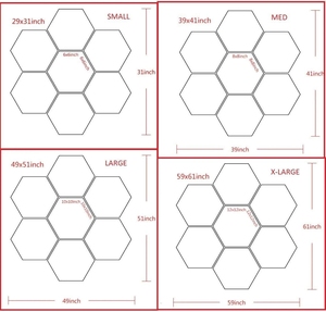Tranh Treo Tường Trang Trí Theo Yêu Cầu 7 Tranh In Hình Lục Giác Sơn Dầu Hồi Giáo Thư Pháp Châu Âu Trang Trí Nội Thất - Product Image 4