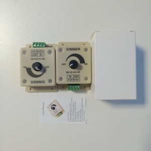 LED Dimmer One Channel PWM 12V 24V 8A interruttore manuale LED dimmer manuale controller led con CE RoHS - Product Image 3
