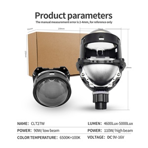 Chenlang หลอดไฟสปอตไลท์ขนาด2.5นิ้ว110W 11000LM 6500K 3570ชิพสปอตไลท์ลำแสงต่ำและสูงสองเลนส์โปรเจคเตอร์ LED - Product Image 5
