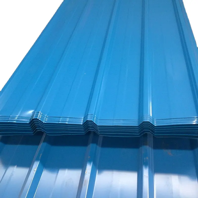 Pabrik kualitas tinggi Cina pasokan langsung baja galvanis bergelombang lembaran atap baja dicat pelat baja