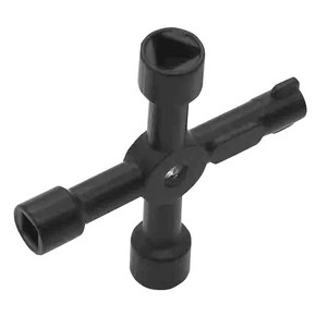 4 yollu çok fonksiyonlu evrensel çapraz anahtar çinko alaşım tesisatçılar elektrikçiler vana araçları tren elektrik asansör için tuşları - Product Image 5
