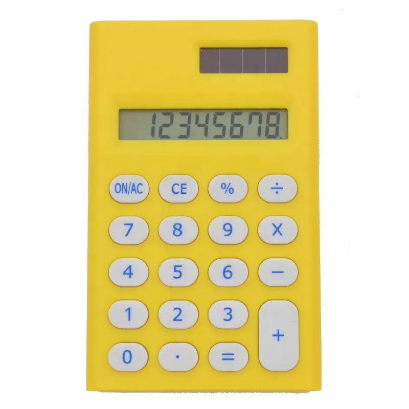 8 digits solar powered calculator promotional gifts office mini size pocket slim potable personalized logo Colorful calculator