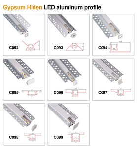 Led alüminyum profil yılında merdiven led şerit aydınlatma 1m 2m 3m bükülebilir sıva için COXO sıva - Product Image 3