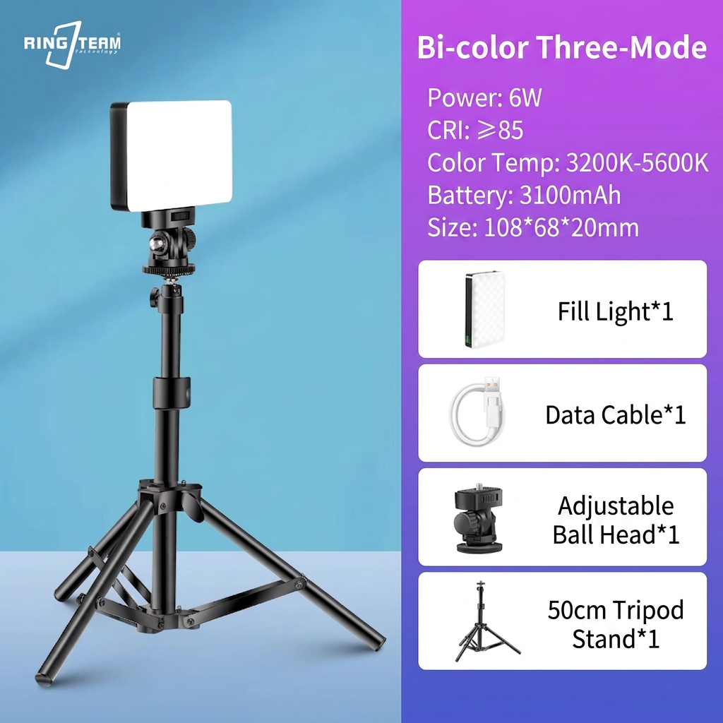 Noir : Kit standard à lumière unique LED-120 + support de 50 cm