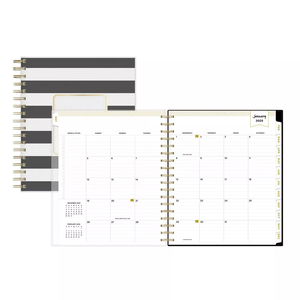 Fornitore di Planner professionale stampa personalizzata <span class=keywords><strong>Notebook</strong></span> con calendario a spirale Non datato con tasca e adesivo